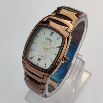 men,s golden chain watch