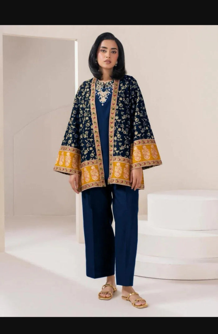 3 pcs women,s unstitched plain suit&nbsp;