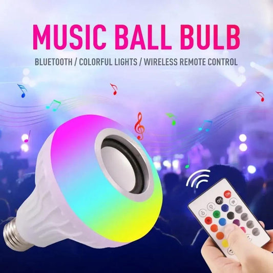 blutooth led bulb with RGB light speaker 12W