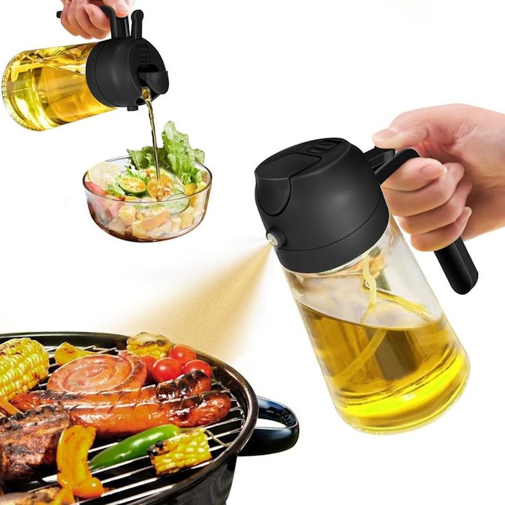 2 in 1 oil spray bottle