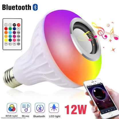 blutooth led bulb with RGB light speaker 12W
