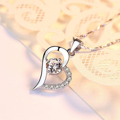 womens silver pendent neckles korean style Daily wear