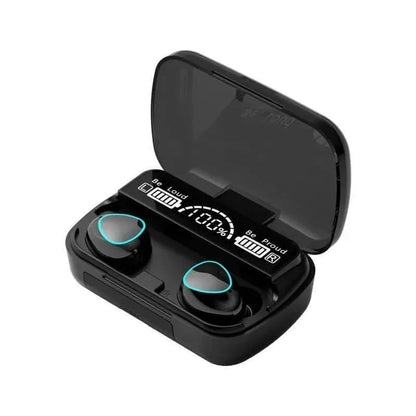 9D wifi sound black LED display Earbuds 2000mah