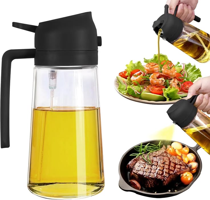 2 in 1 oil spray bottle